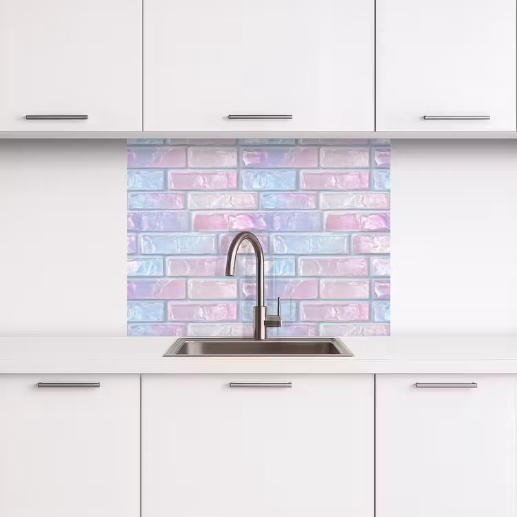 Küchenrückwand - Rosa - Perle - Glanz - Wand — 3