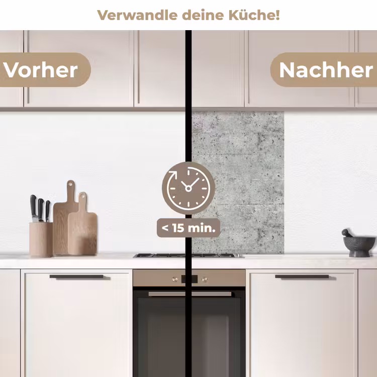 Küchenrückwand - Grau - Wand - Poren — 2
