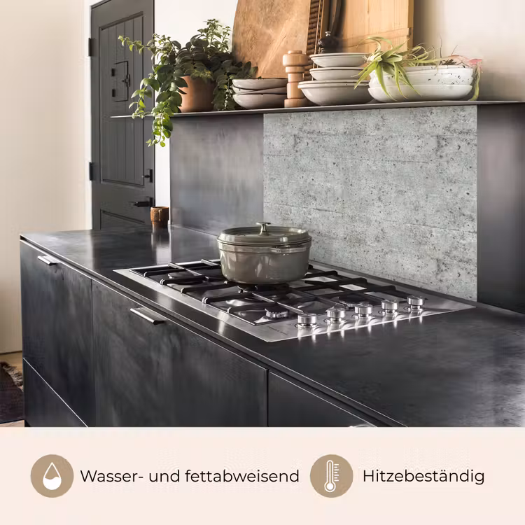 Küchenrückwand - Grau - Wand - Poren — 4