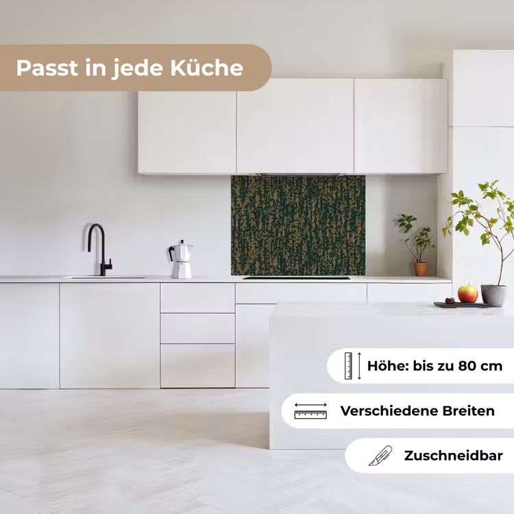 Küchenrückwand - Grün - Braun - Flecken - Rost — 6