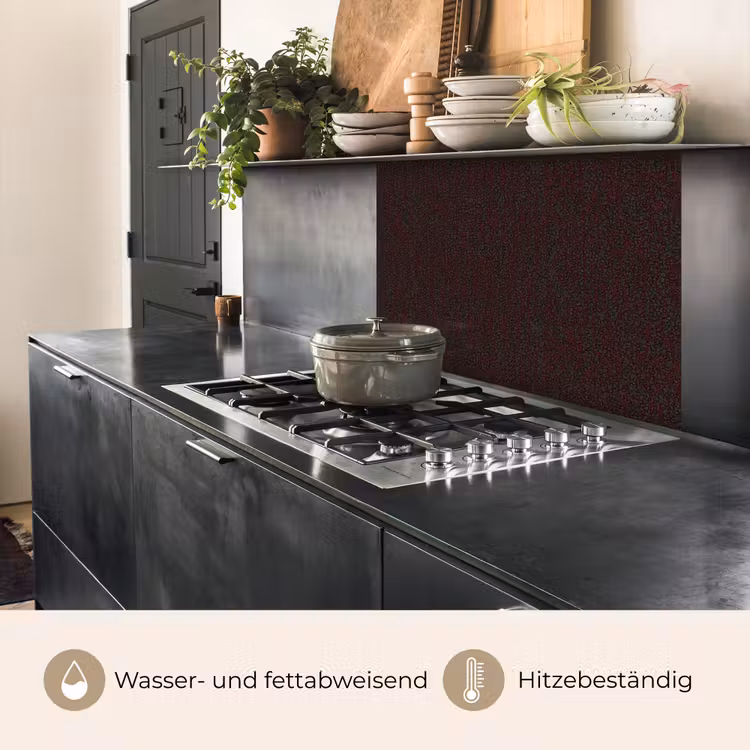 Küchenrückwand - Metall - Dunkel - Rost — 4