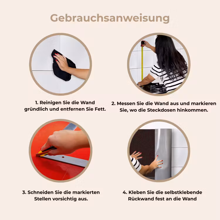 Küchenrückwand - Metall - Dunkel - Rost — 8