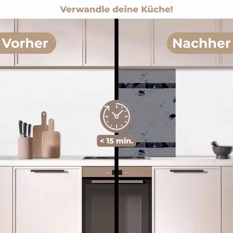 Küchenrückwand - Dreiecke - Abstrakt - Dunkel — 2