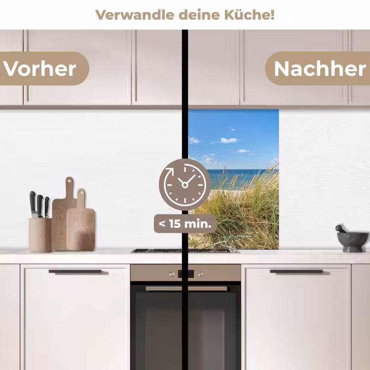 Küchenrückwand - Düne - Gras - Meer - Strand — 2
