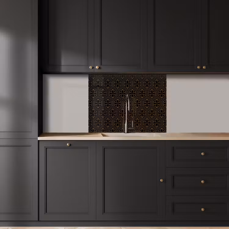 Küchenrückwand - Gold - Schwarz - Diamant — 5