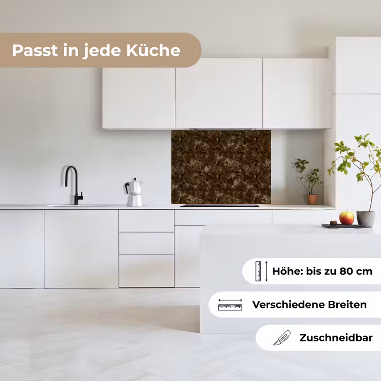 Küchenrückwand - Dunkel - Granit - Braun — 6