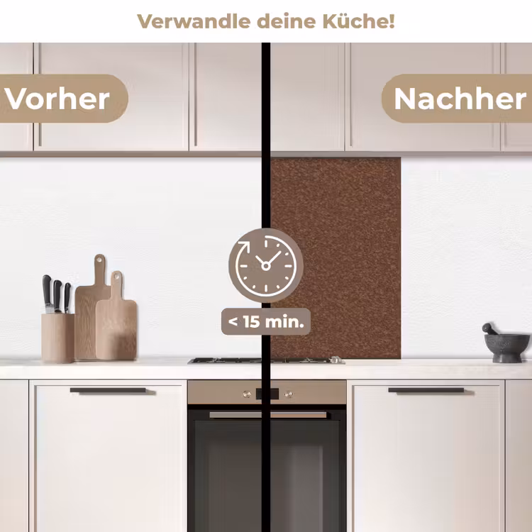 Küchenrückwand - Rauh - Rost - Rot — 2