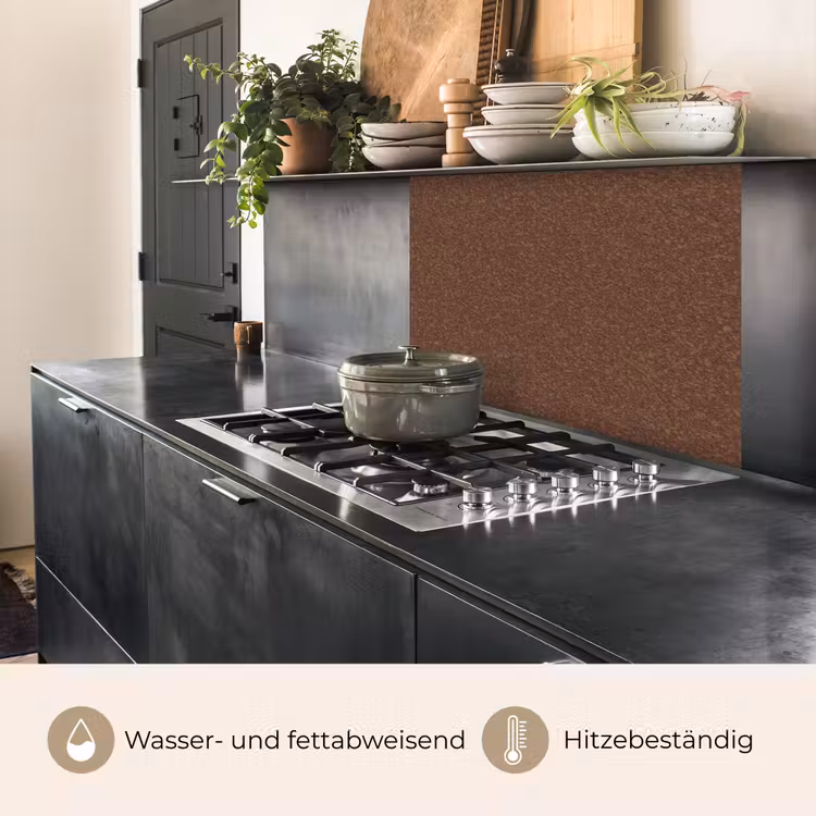 Küchenrückwand - Rauh - Rost - Rot — 4