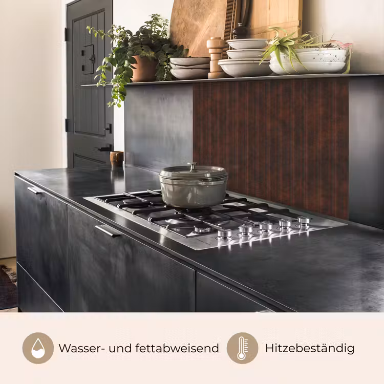 Küchenrückwand - Rost - Linien - Muster — 4