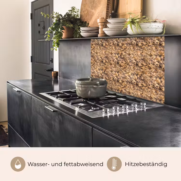 Küchenrückwand - Braun - Rosa - Granit — 4