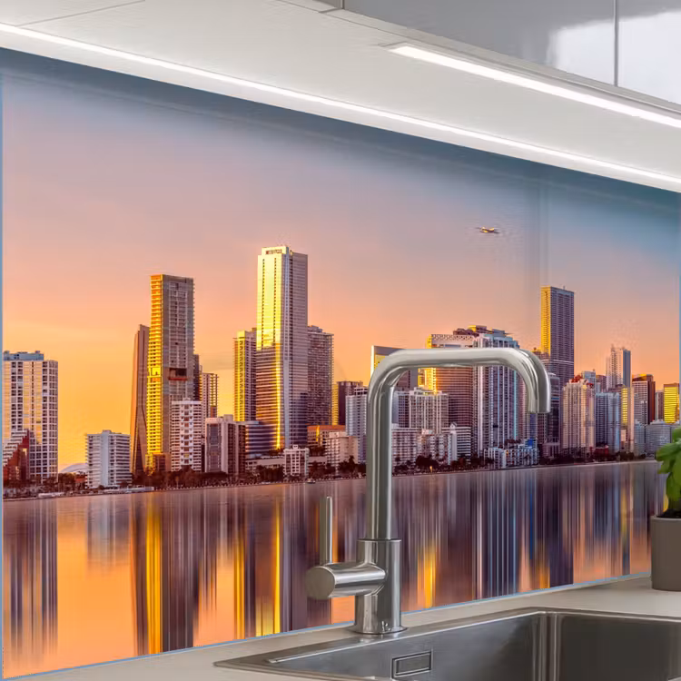 Küchenrückwand - Skyline - Gebäude - Städte — 1