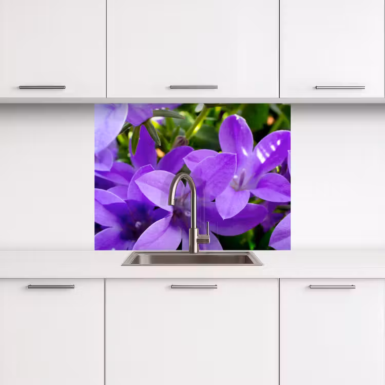 Küchenrückwand - Blumen - Lila - Natur — 3