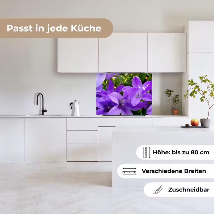 Küchenrückwand - Blumen - Lila - Natur — 6
