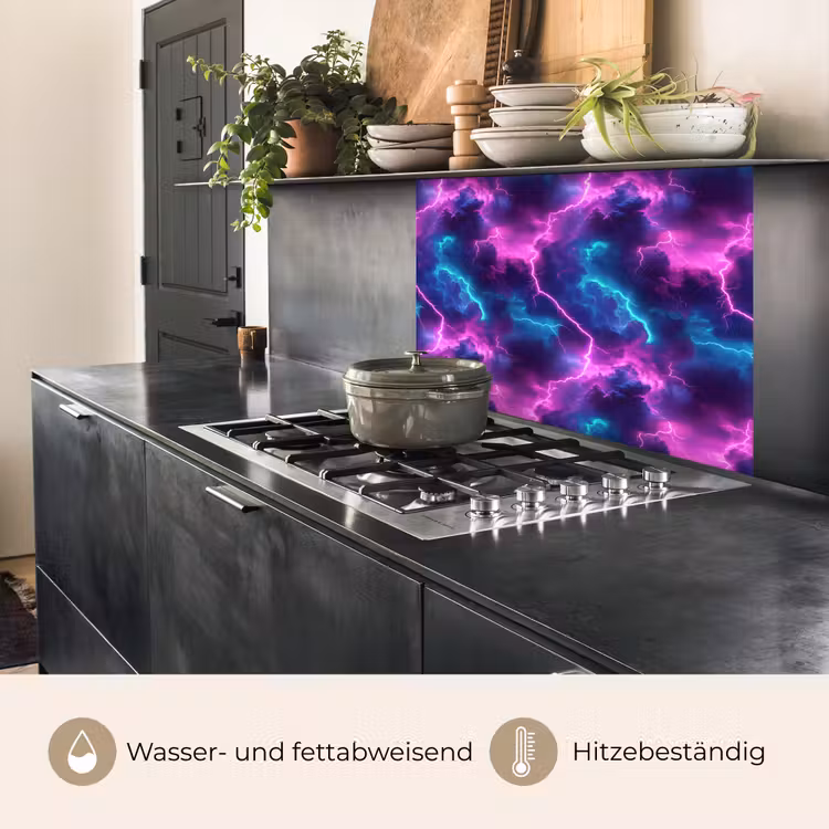 Küchenrückwand - Elektrisch - Neon - Luft — 4