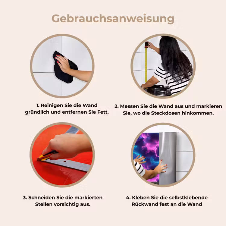 Küchenrückwand - Elektrisch - Neon - Luft — 8