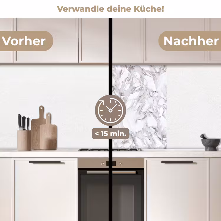 Küchenrückwand - Marmor - Geschichtet - Brechen - Graue Struktur — 2