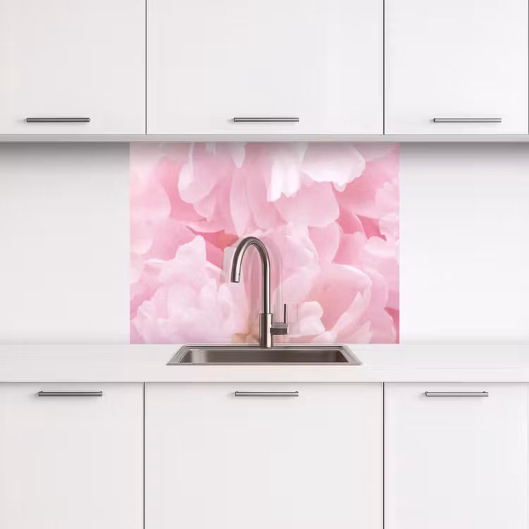 Küchenrückwand - Blumen - Rosa - Pfingstrose — 3