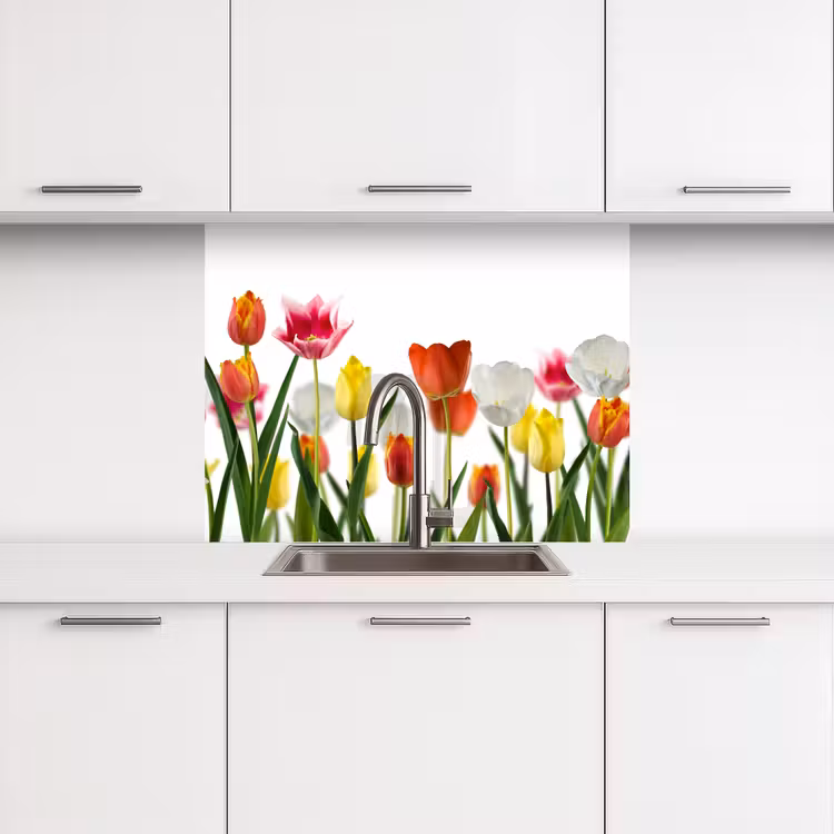 Küchenrückwand - Blumen - Tulpen - Farbenfroh — 3