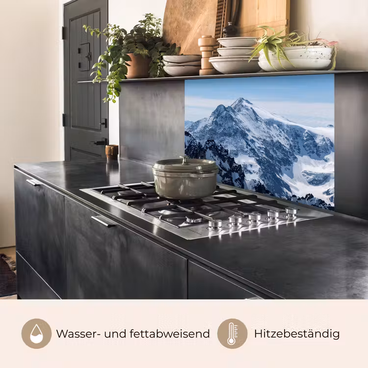Küchenrückwand - Landschaft - Berge - Schnee - Weiß — 4