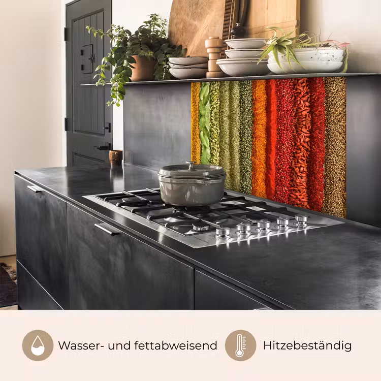 Küchenrückwand - Kräuter - Gewürze - Farbenfroh — 4