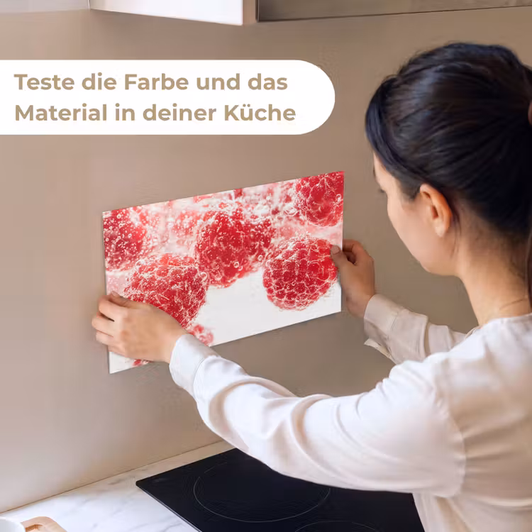Küchenrückwand - Obst - Wasser - Blasen - Rot — 2