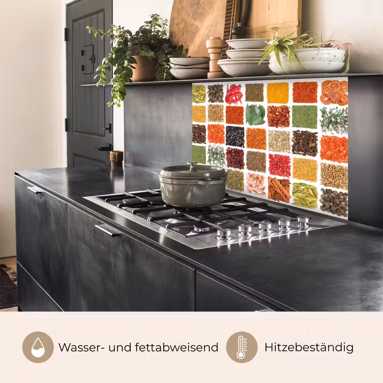 Küchenrückwand - Quadrate - Gewürze - Grafiken — 4