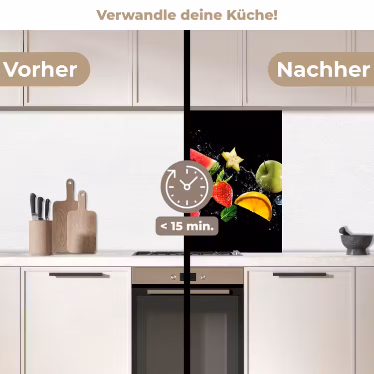 Küchenrückwand - Splash - Obst - Schwarz — 2