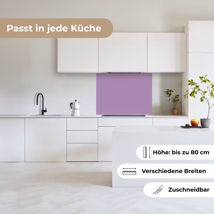 Küchenrückwand - Innenbereich - Violett - Farben - Farbe - Einfarbig — 6