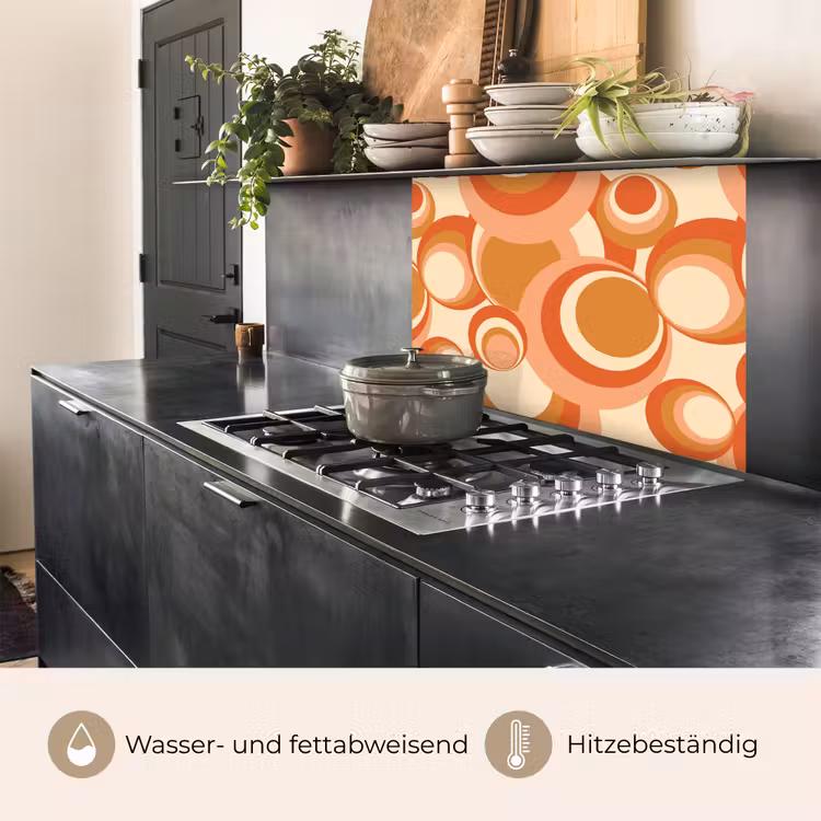 Küchenrückwand - Kreis - Retro - Muster — 4