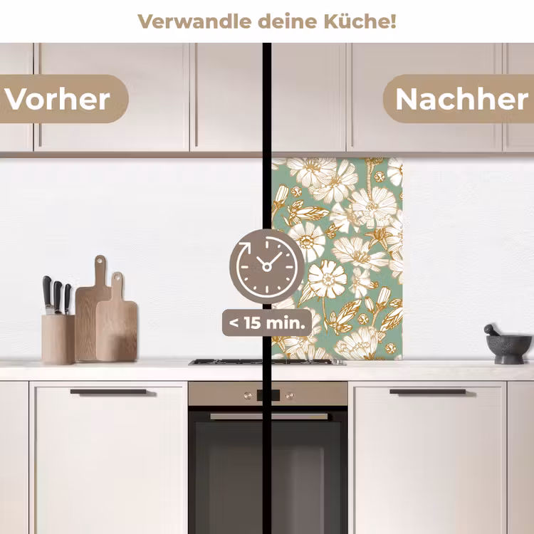 Küchenrückwand - Blume - Jugendstil - Design — 2
