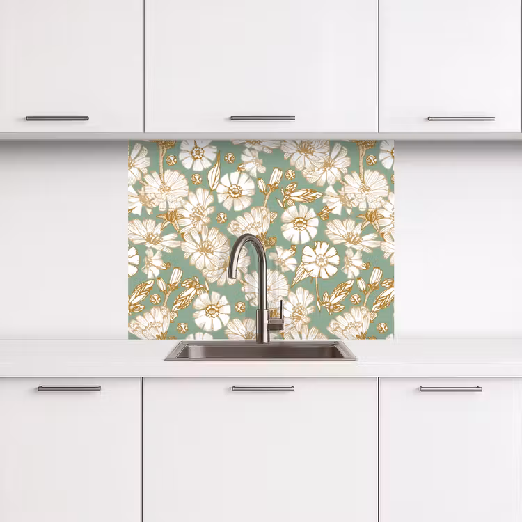 Küchenrückwand - Blume - Jugendstil - Design — 3