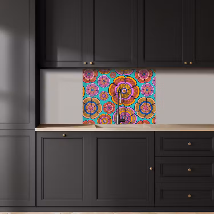 Küchenrückwand - Design - Flower Power - Farben — 5