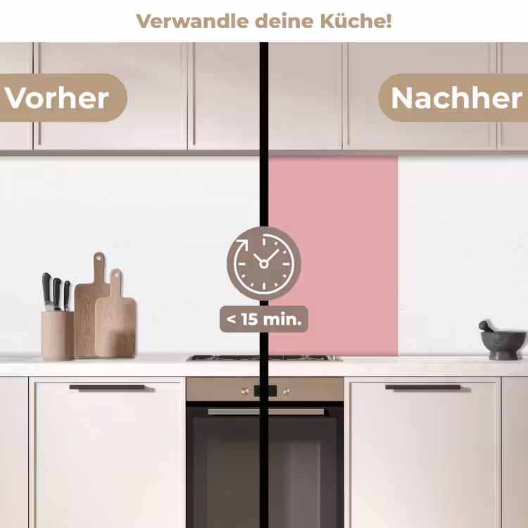 Küchenrückwand - Rosa - Farben - Innenraum - Einfarbig - Farbe — 2