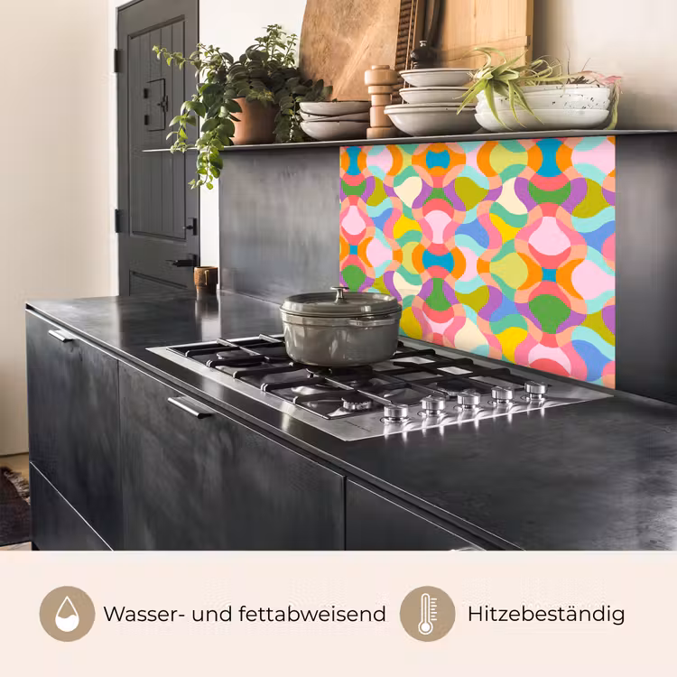 Küchenrückwand - Design - Abstrakt - Farben - Retro — 4