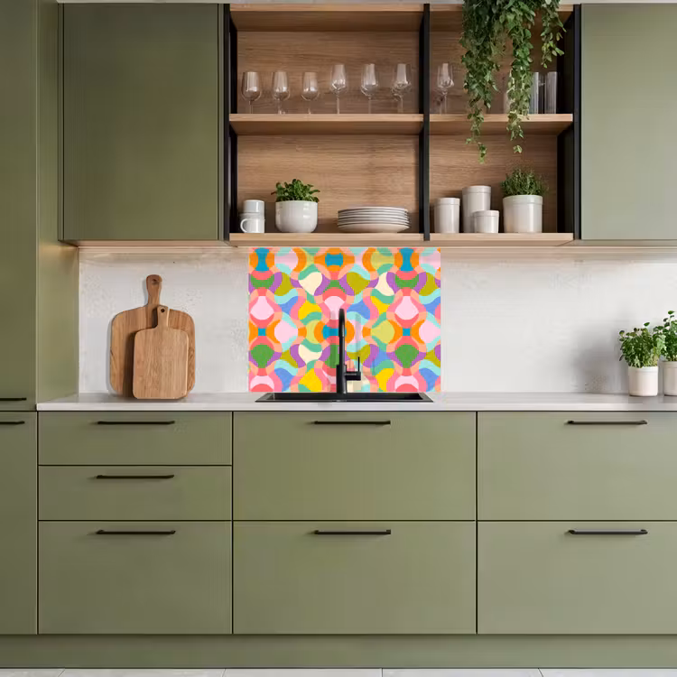 Küchenrückwand - Design - Abstrakt - Farben - Retro — 7