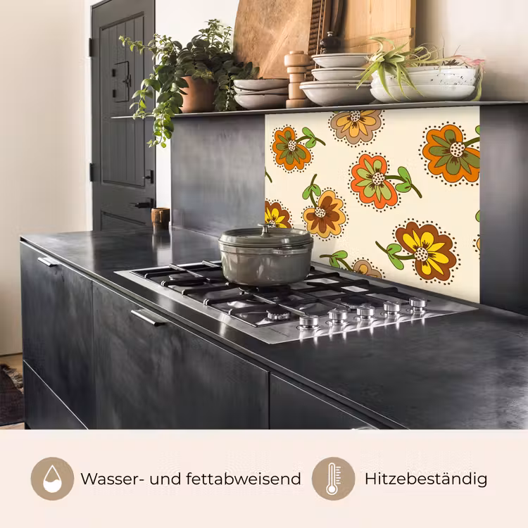 Küchenrückwand - Design - Blumen - Retro - Vintage — 4
