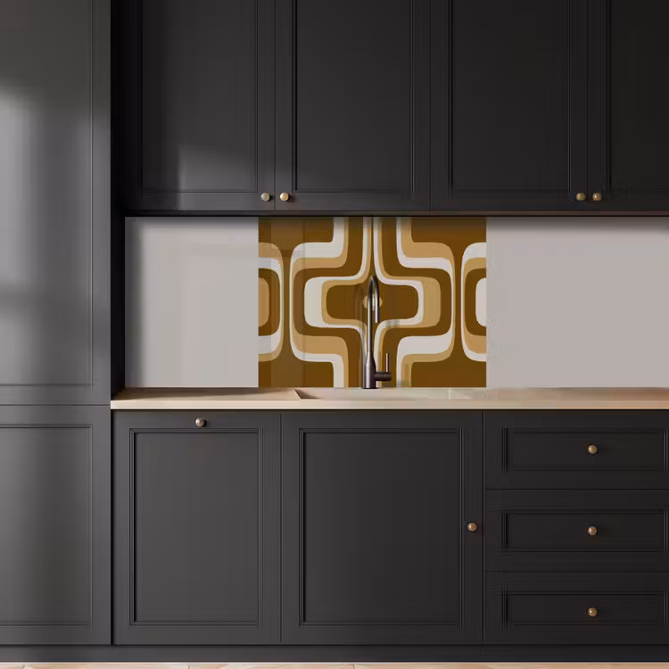 Küchenrückwand - Retro - Design - Braun — 5
