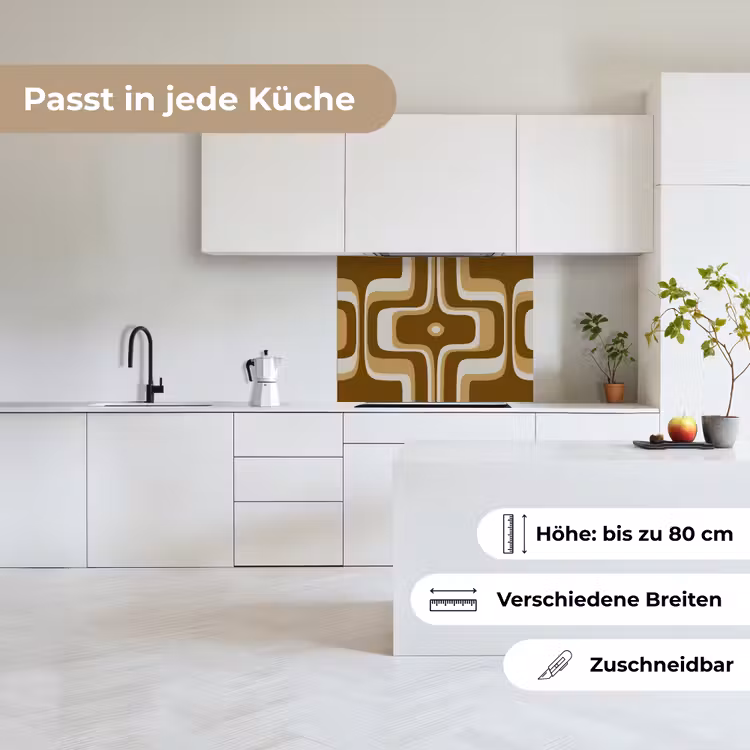 Küchenrückwand - Retro - Design - Braun — 6