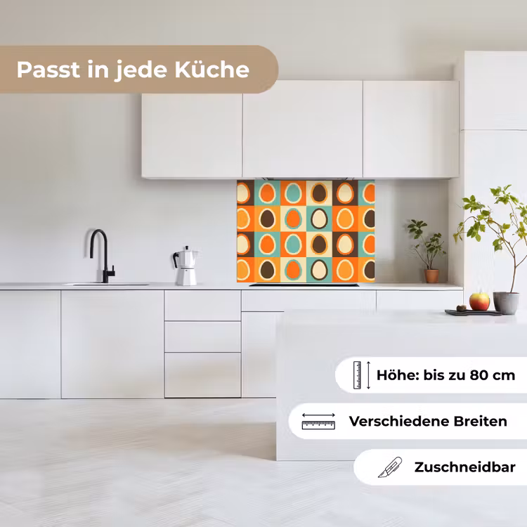 Küchenrückwand - Retro - Muster - Ei — 6
