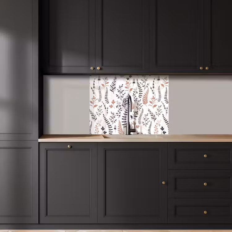 Küchenrückwand - Blätter - Blumen - Design — 5