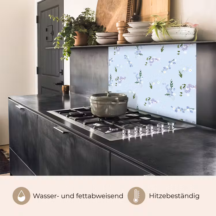 Küchenrückwand - Muster - Blumen - Dekoration — 4