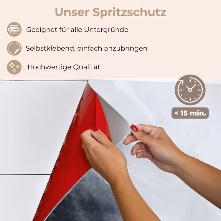 Spritzschutz Küche - Abstrakt - Farbe - Gold - Schwarz - Marmor — 4