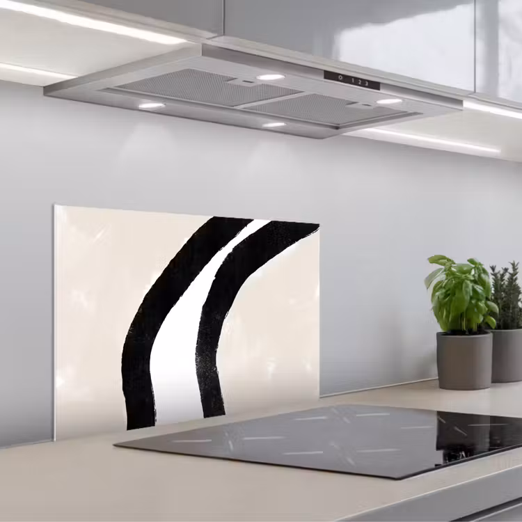 Spritzschutz Küche - Abstrakt - Linie - Design - Pastell — 1