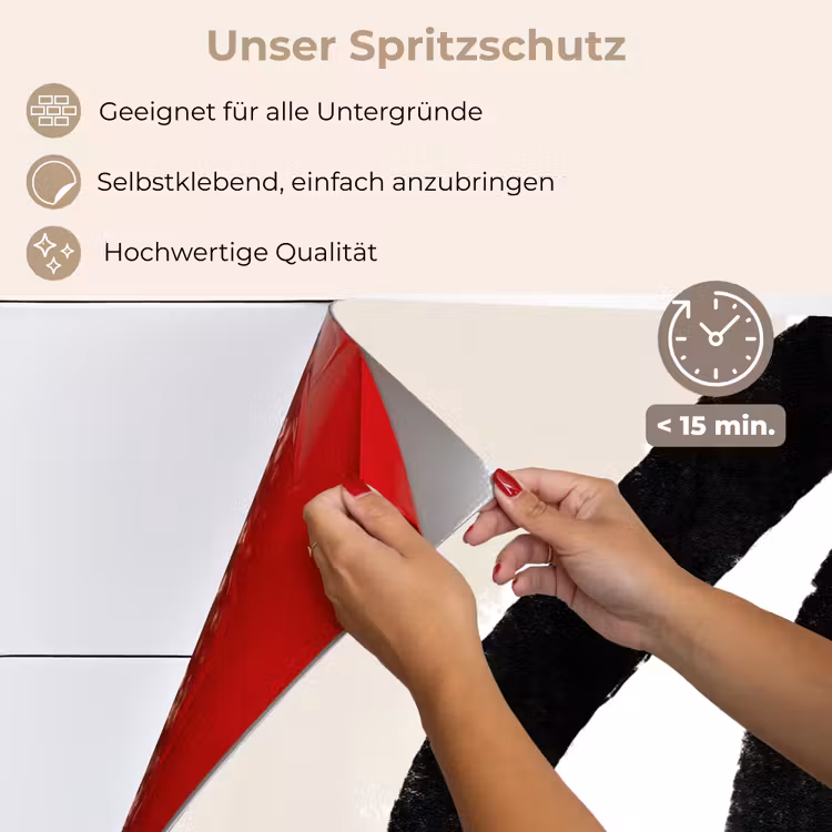 Spritzschutz Küche - Abstrakt - Linie - Design - Pastell — 4