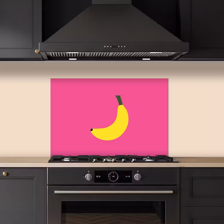 Spritzschutz Küche - Banane - Gelb - Obst — 5