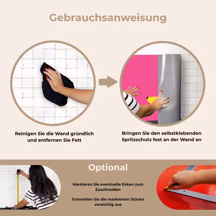 Spritzschutz Küche - Banane - Gelb - Obst — 6