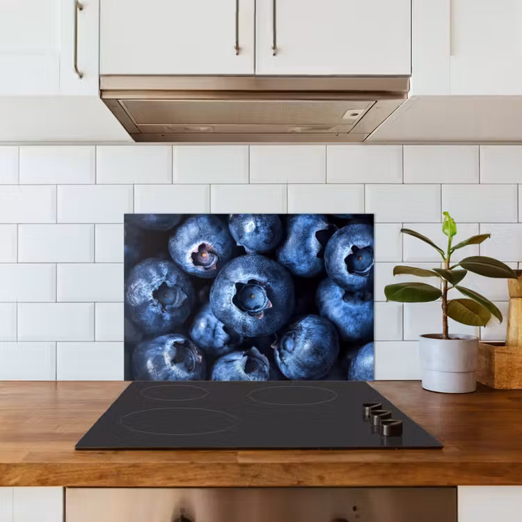 Spritzschutz Küche - Beeren - Blau - Obst — 3