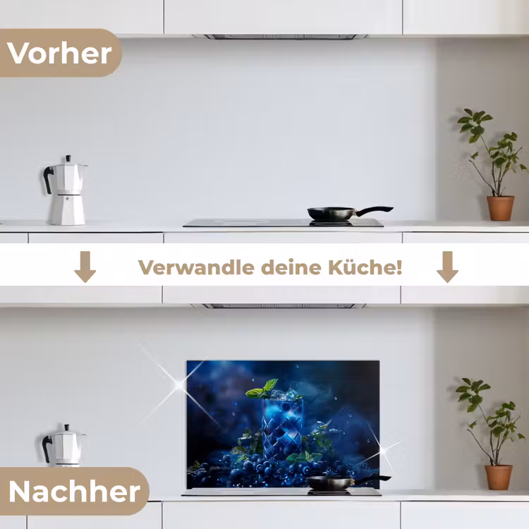 Spritzschutz Küche - Bezaubernder Heidelbeer-Cocktail — 7
