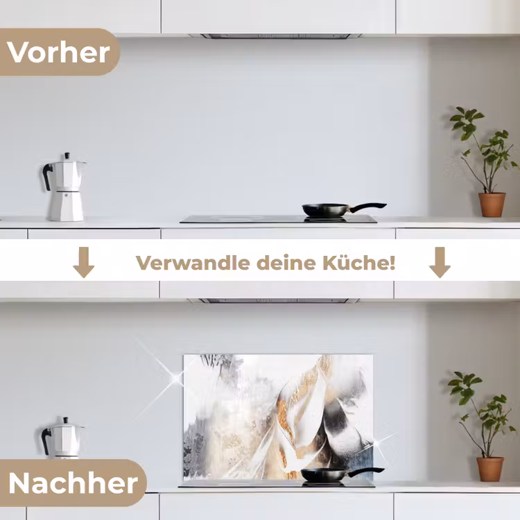 Spritzschutz Küche - Abstrakt - Gold - Design - Luxe — 7