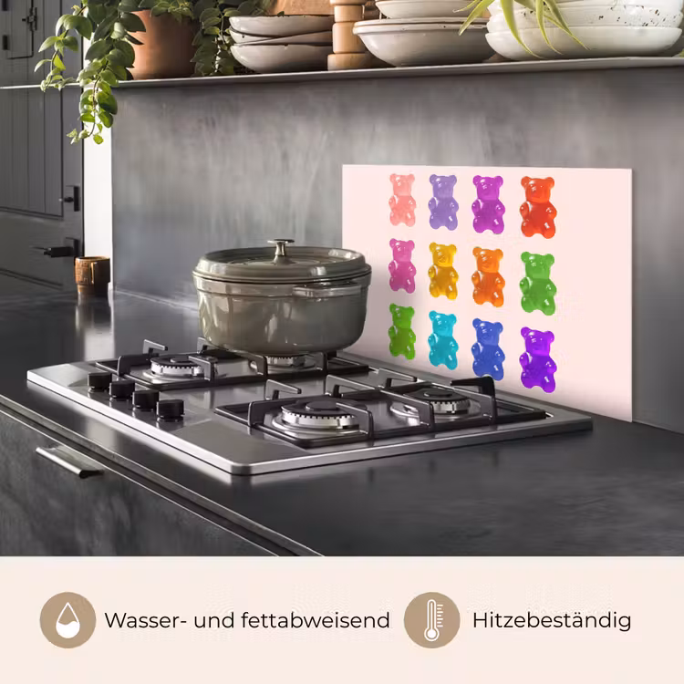 Spritzschutz Küche - Bär - Bunt - Bonbon — 2